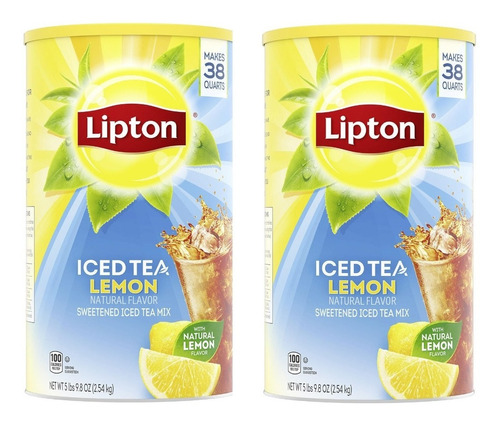 Lipton Iced Tea Lemon En Polvo Pack 2 Pz. 2.54kg *importado*