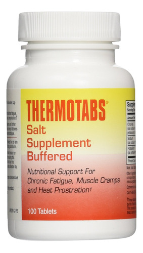 Thermotabs Comprimidos Tamponados De Suplemento De Sal, 100 