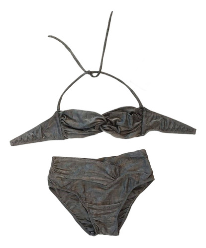 Bikini Gris Plateada Talle 2