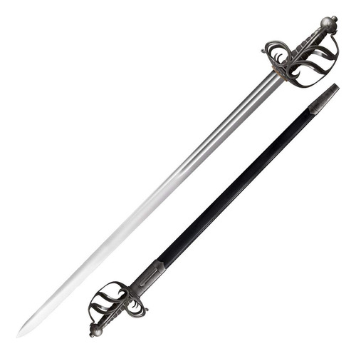 Espada De Espalda Inglesa De Acero Frío 81 Cm Negro