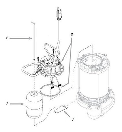 Herramienta Cdu 800 1 2 Hp Bomba Sumergible Hierro