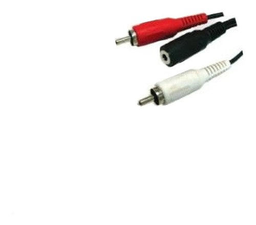 Cable Plug Hembra 3,5 St / 2 Rca Con Cable De 2 Metros