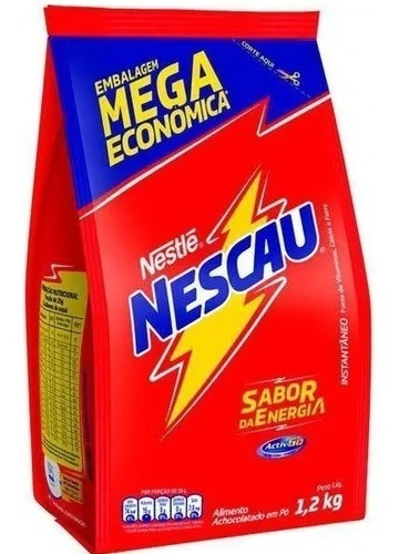 Refil Achocolatado Nescau Sabor Da Energia Pacotes 1,2kg