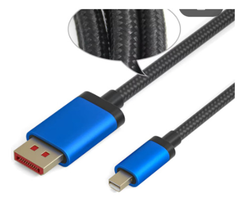 Cable Mini Dp De 8k A Dp Cable De 144hz, 4k, Dp A Mini 1.8m