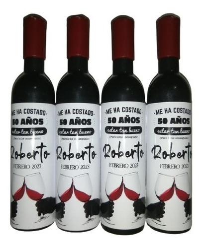 Souvenir Botellita Sacacorcho Destapador Personalizado X 45