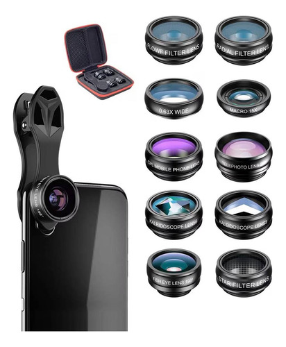 Kit De 10 Lentes / Filtros Para Celular