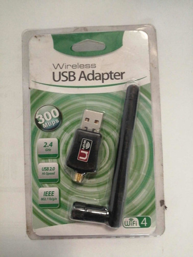 Adaptador Wifi Usb Inalámbrico 300 Mbps Antena Wifi