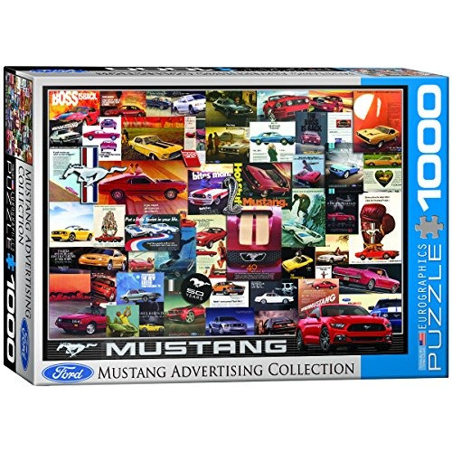 Eurographics Ford Mustang Vintage Ads Jigsaw Puzzle ( Pi