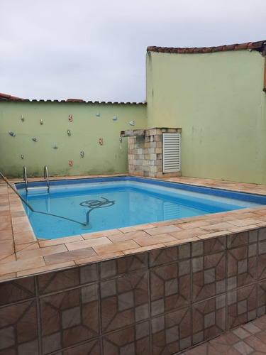 Imagem 2 de 22 de Casa Com Piscina, À 100 Metros Do Mar, No Bairro Cibratel 2 Em Itanhaém, Com Churrasqueira