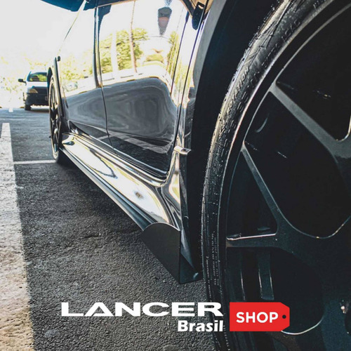 Imagem 3 de 10 de Par De Saia Lateral Em Alumínio Mitsubishi Lancer Shop Br