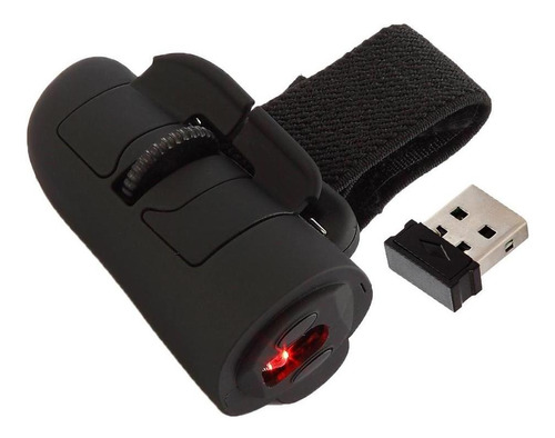 Ratón De Dedo Usb Inalámbrico Negro