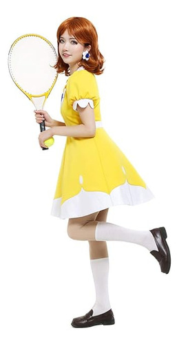 Vestido Tenis N64 Princess Daisy Para Mujer Amarillo Yellow