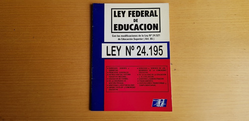 Ley Federal De Educacion _ Ley 24195