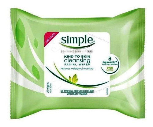 Simple Cleansing Facial Wipes Lenços Demaquilantes