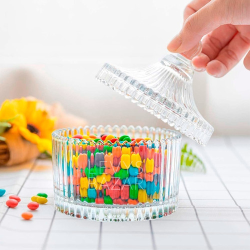 5 Carameleras Frascos Envase De Vidrio Velas Soja Apto Calor