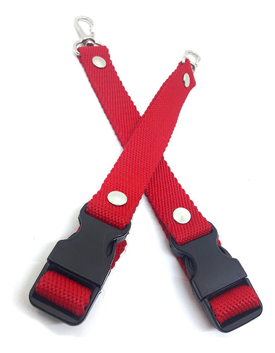 Strap Sujeta Guantes Con Broche Rojo