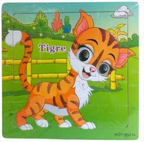 Comprar Puzzle Tablero Animal Encastre Madera 20pcs Nvo M291 Bigshop