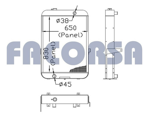 Radiador Cosechadora John Deere 1075/1085/1175 Facorsa