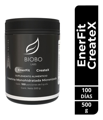 Biobo Labs Enerfit Createx 500gr Creatina Sabor Sin Sabor