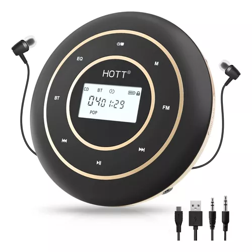 Reproductor Cd Portátil Con Bluetooth