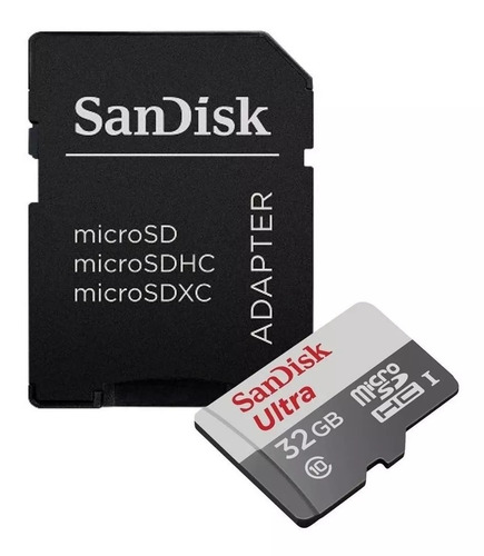 Imagen 3 de 7 de Tarjeta De Memoria Sandisk Ultra Con Adaptador Sd 32gb Sdsqunr-032g-gn3ma