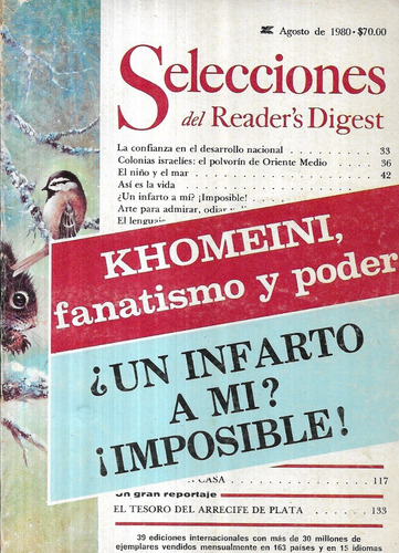 Selecciones Del Reader ' S Digest / Agosto De 1980