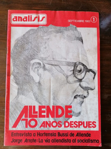 Revista Analisis Allende 10 Años Después Septiembre 1983