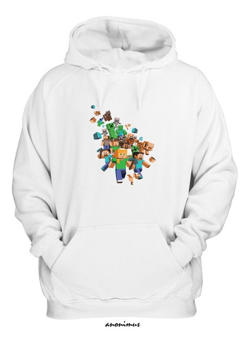 Buzo Buso Unisex Mine Craft Adulto Y Niño