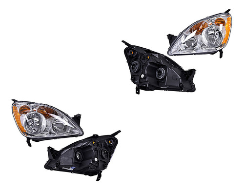 2) Faros Delanteros Depo Cr-v Honda 2005-2006