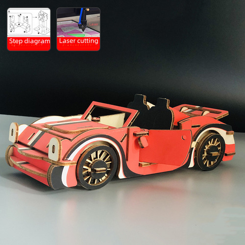 Oriental Red - Rompecabezas 3d De Madera Tridimensional Para
