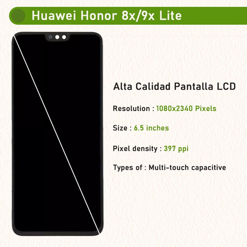 Pantalla Táctil Lcd Para Huawei Honor 8x/9x Lite Display