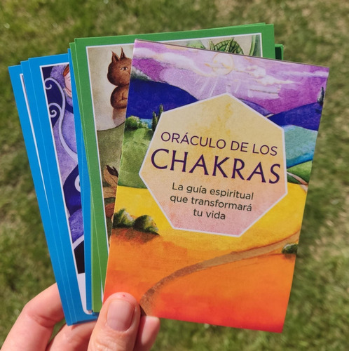 Oraculo De Los Chakras + Instructivo Español + Bolso 