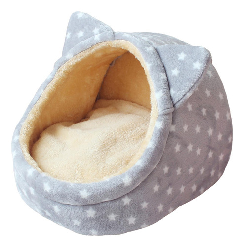 Cama Para Gatos, Nido De Gato Estrellas Gris Mediano