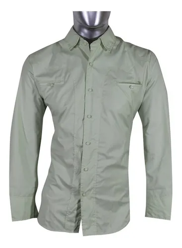 Camisa Charra Lisa Modelo Grh29 Verde Pistache