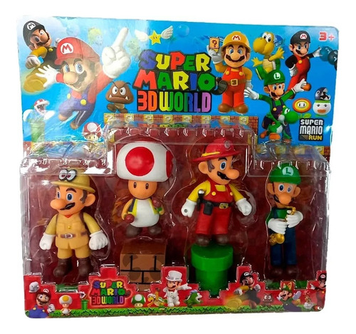 Blister Super Mario Bros X6 Personajes