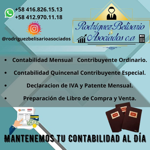 Imagen 3 de 5 de Contador Publico, Constitución, Rnc, Contabilidad