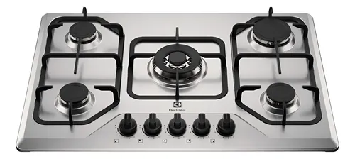 Cooktop 5 Bocas A Gás Electrolux Inox Multi Chama (ke5xc) Cor Cor...
