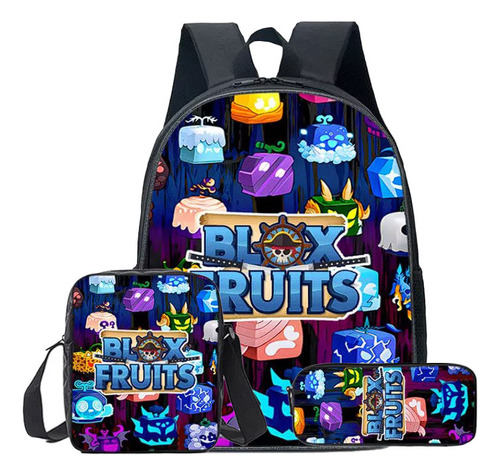 2024 Roblox Blox Fruit Mochila Unisex Juego De 3 Piezas [u