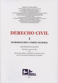Derecho Civil I. O.varias - Albaladejo, Manuel