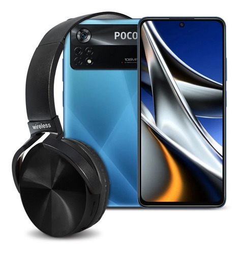 Imagen 1 de 7 de Xiaomi Pocophone Poco X4 Pro 5g 256gb 8gb Black + Audifonos