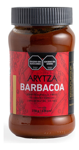 Salsa barbacoa gourmet Arytza 100% natural sin tacc