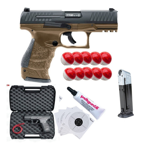 Pistola Co2 Traumatica Walther Ppq M2 .43 Paintball Xchws P