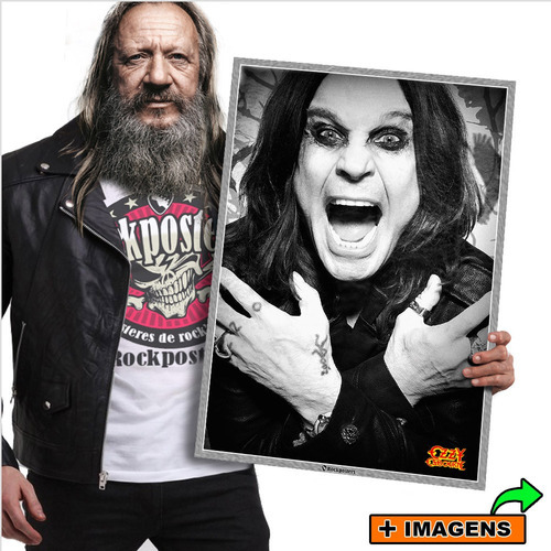 Pôster Ozzy Osboune Madman Mr. Crowley Rock Musica Placa A2