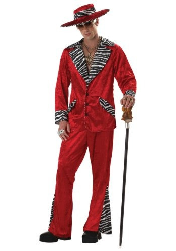 Red Pimp Costume - L