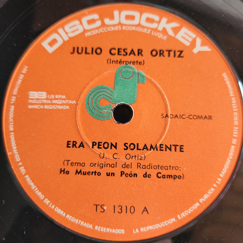 Simple Julio Cesar Ortiz Disc Jockey C5