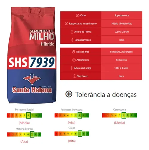 Saco De Sementes Milho Santa Helena-shs7939-pro3 60.000s