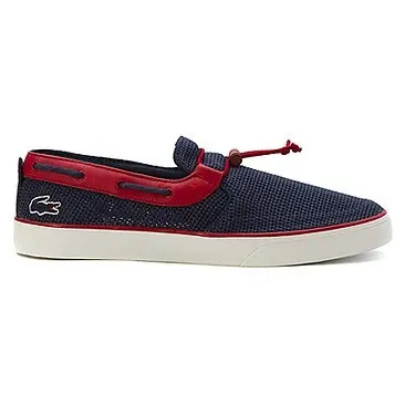 Zapatillas Panchas Lacoste Azul Gazon Deck 216 Originales | Envío gratis