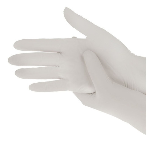 Kit Luva Cirúrgica Estéril N 8 10 Pares Cor Branco