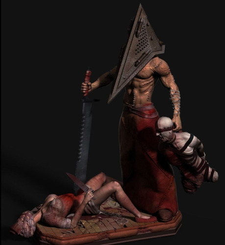 Archivo Stl Impresión 3d - Silent Hill - Pyramid Head And Nu