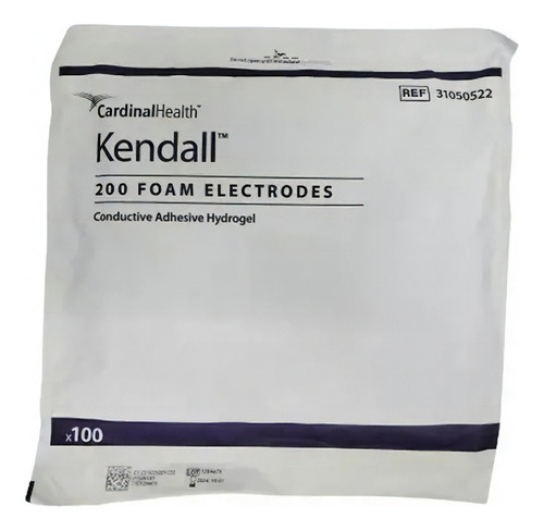 Electrodos De Espuma Kendall Serie 200 C/100 Piezas Color Blanco